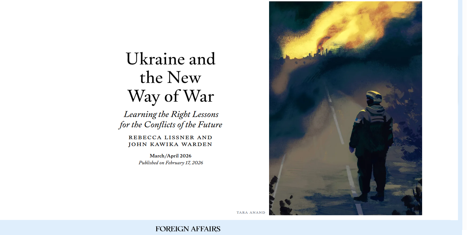 Ukraine and the New Way of War
