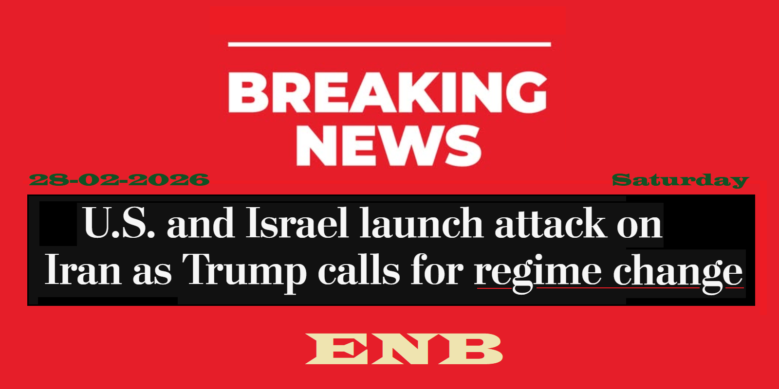 US and Israel launch attack on Iran