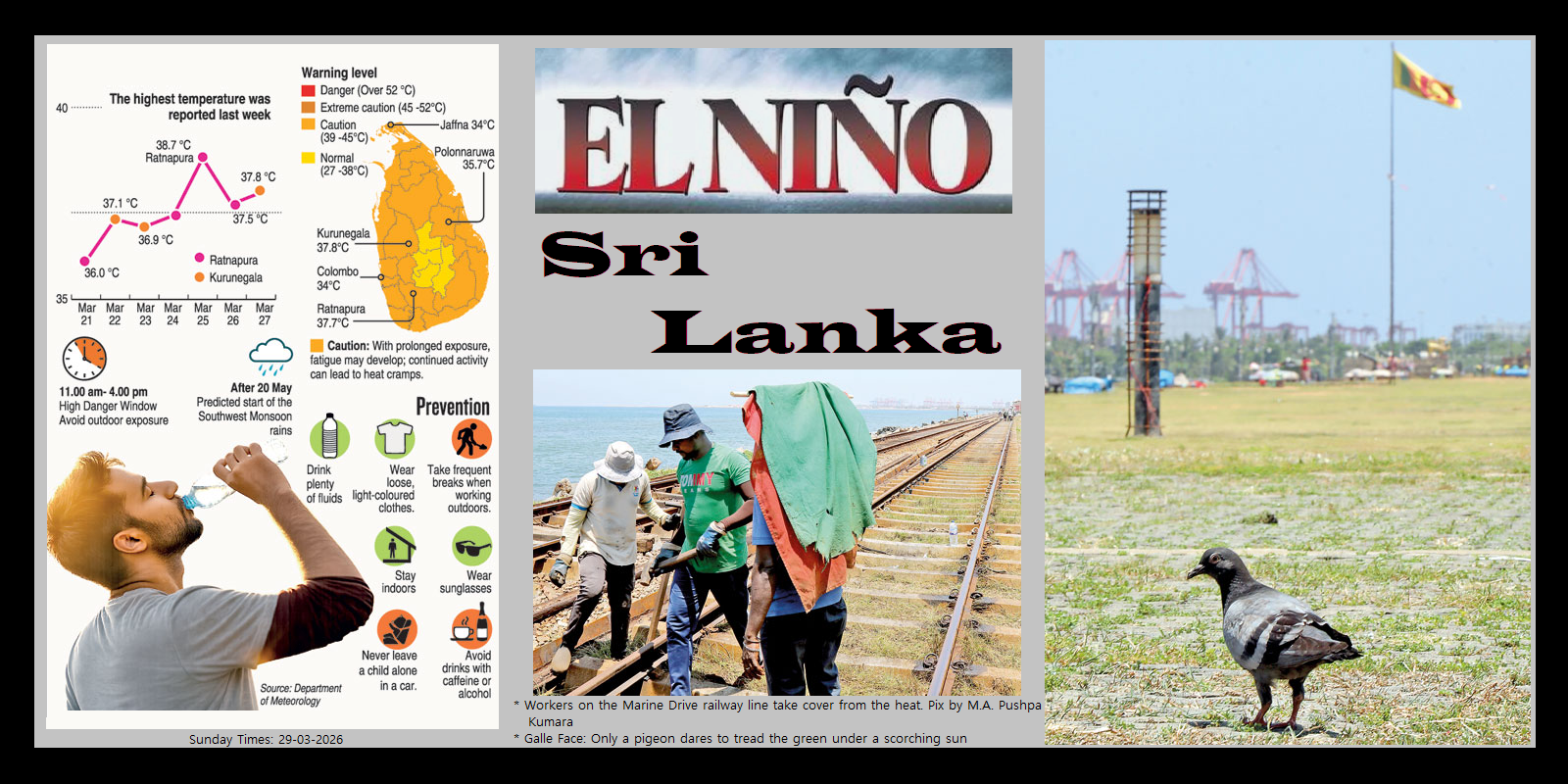 Sri Lanka braces for more hot weather as experts warn of El Niño risk