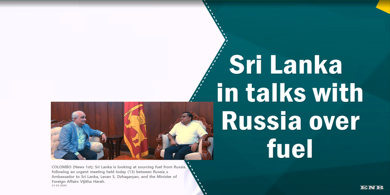 Sanctions Window Pressures SLs Fuel Talks with Russia