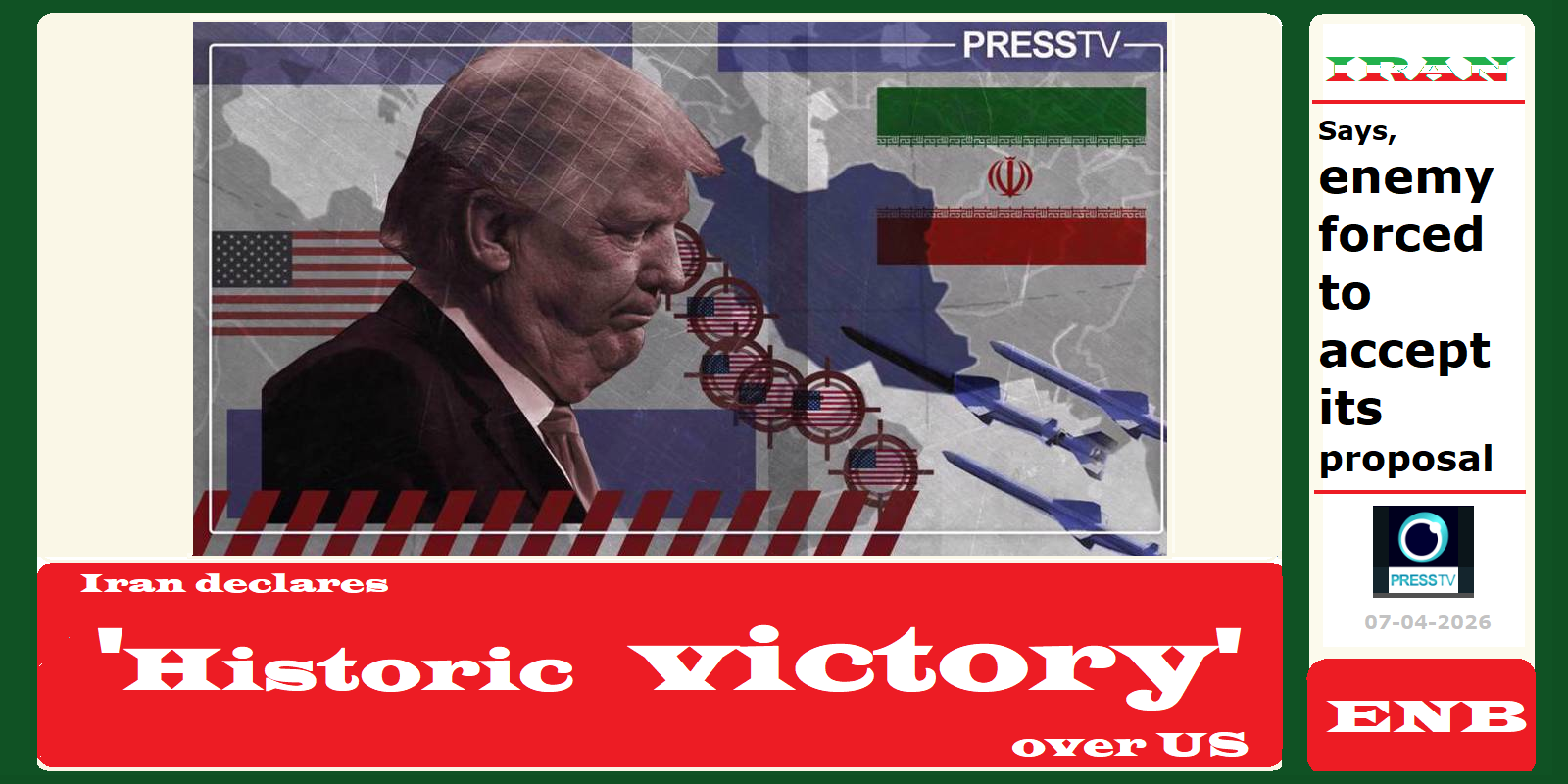 Iran declares Historic Victory over US
