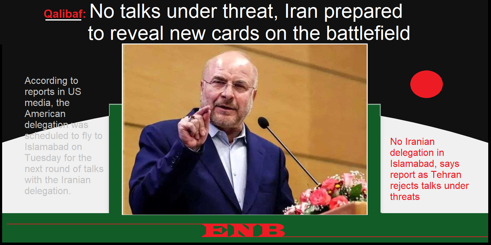 Qalibaf: No talks under threat