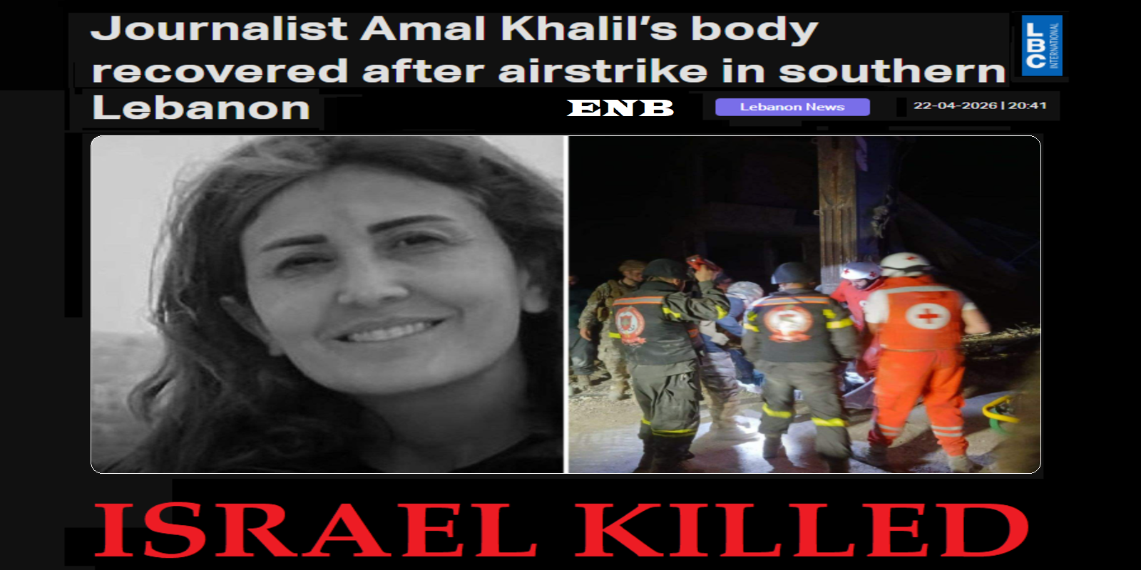 Israeli strikes kill a journalist and injures another in Lebanon