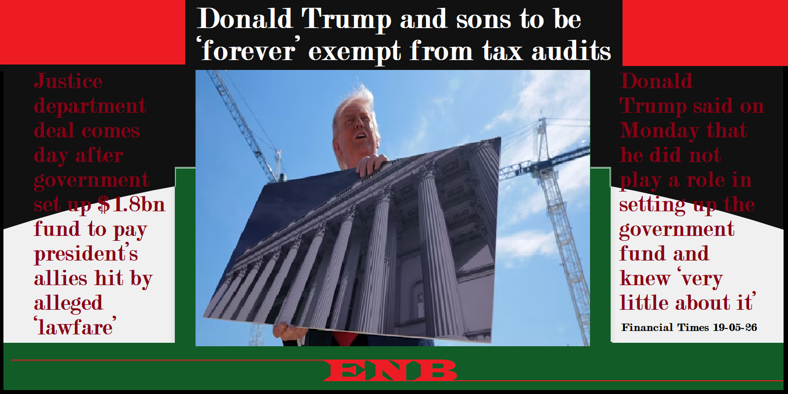 Donald Trump family exempt from tax audits