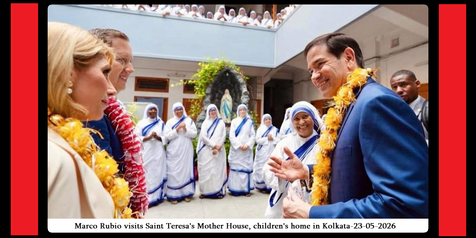 Marco Rubio visits childrenS home in Kolkata