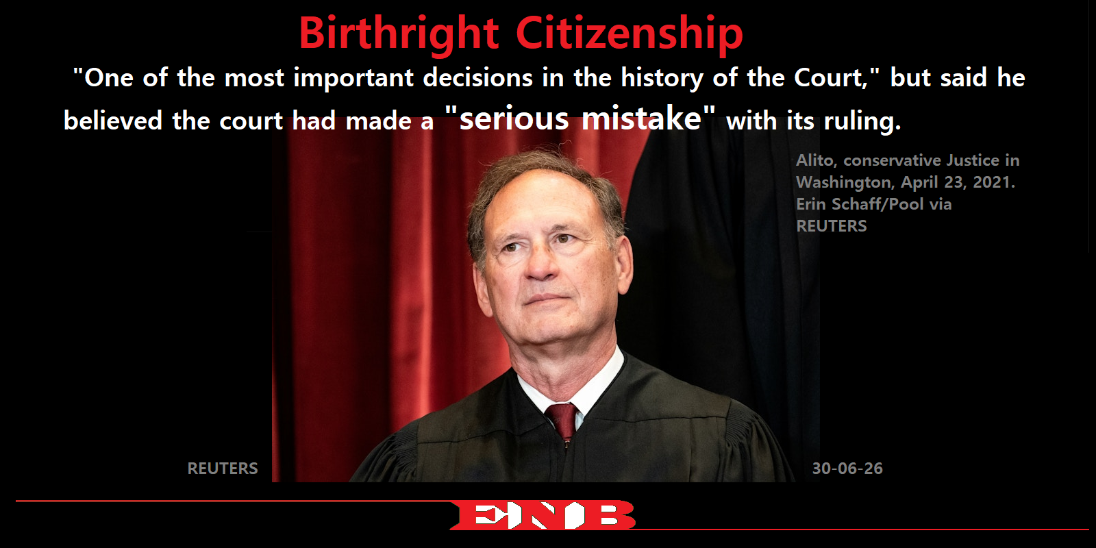 Supreme Court spurns Trump on birthright citizenship