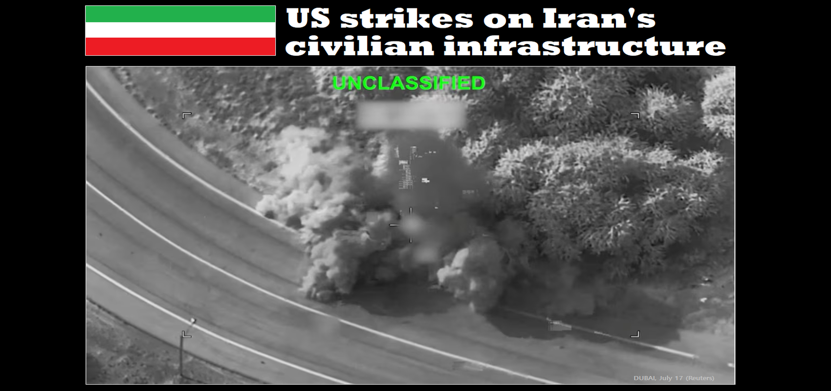 US hits IranS infrastructure