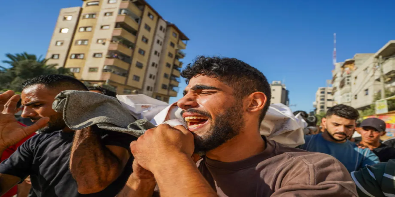 Israeli drone strike on funeral gathering in central Gaza kills 8, injures 20