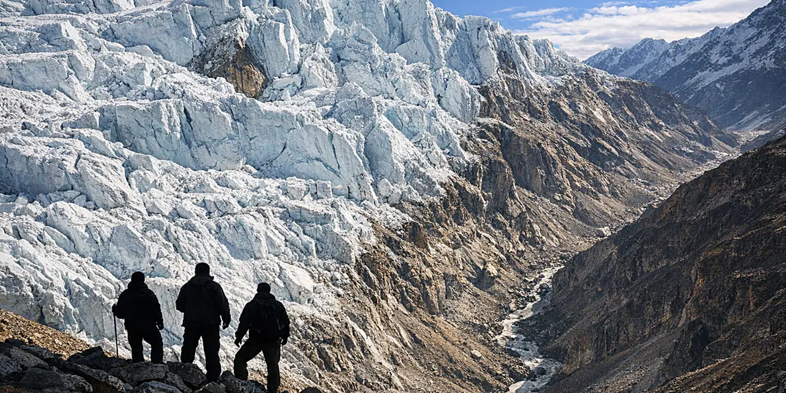 High-altitude glacier collapse in Nepal 