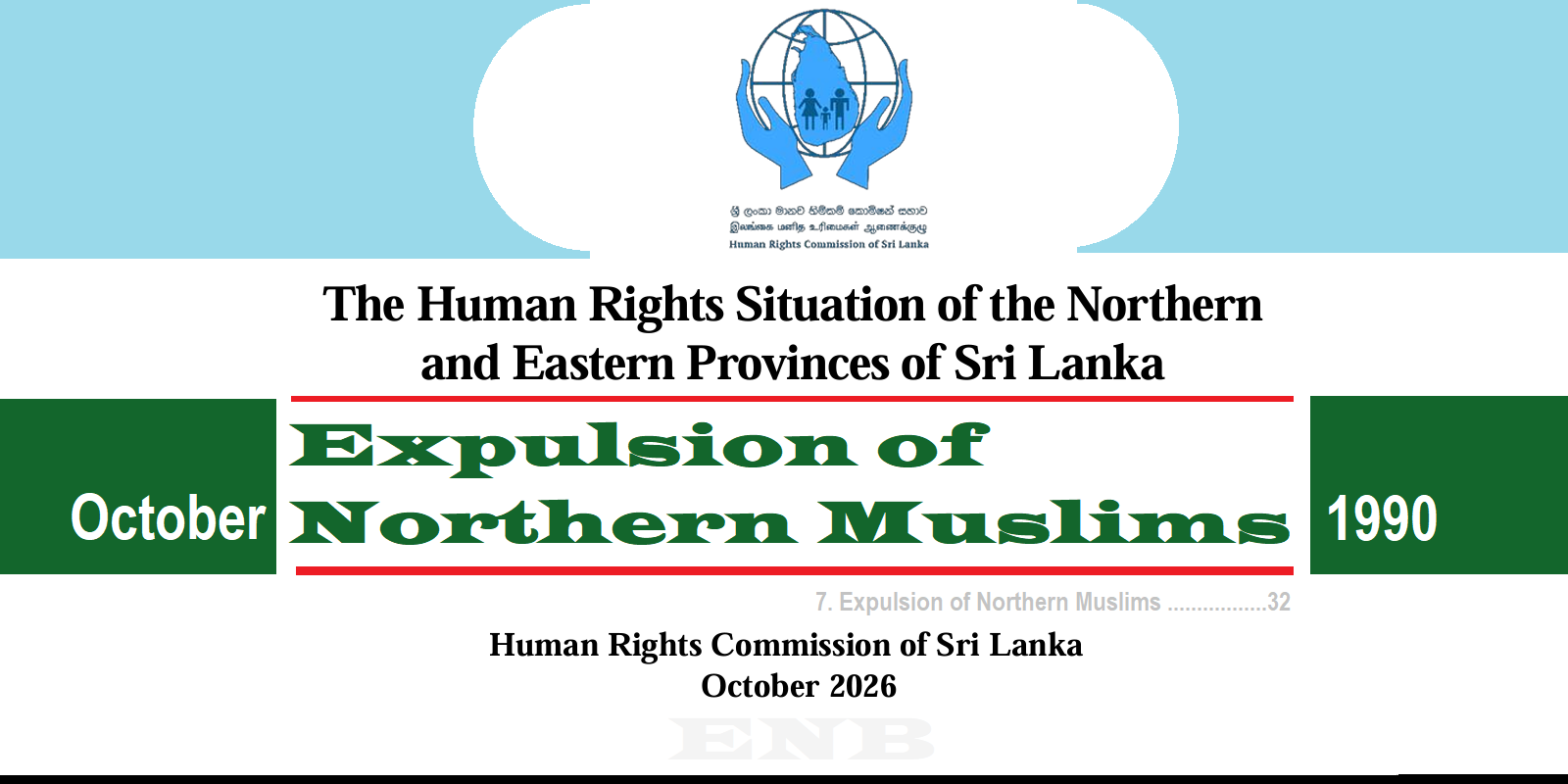 Expulsion of Northern Muslims - Report