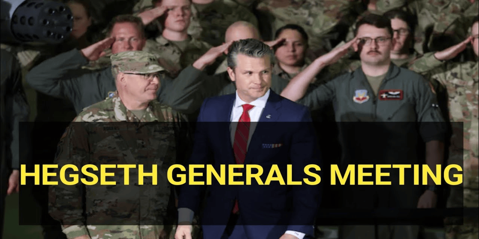 Pete Hegseth will be addressing his senior military leaders